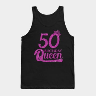 50 Birthday Queen - 50th Birthday Gift Ideas - 50 Years Old Birthday Tank Top